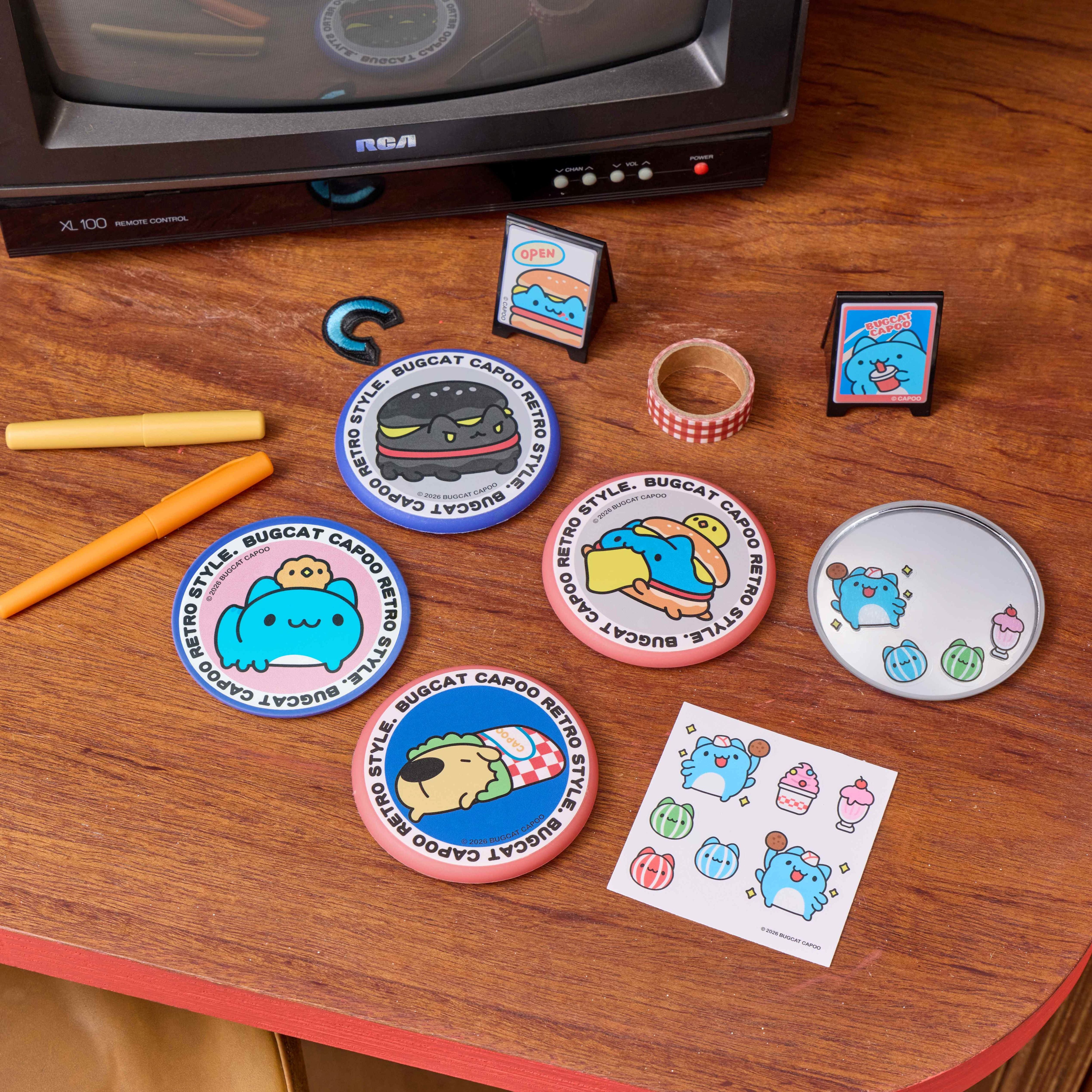 Bugcat Capoo Selfie Convex Mirror (5 Designs, Random)