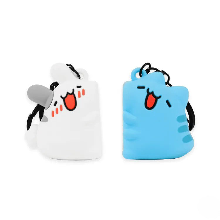 Capoo & Tutu Magnetic Hug Keychain Set