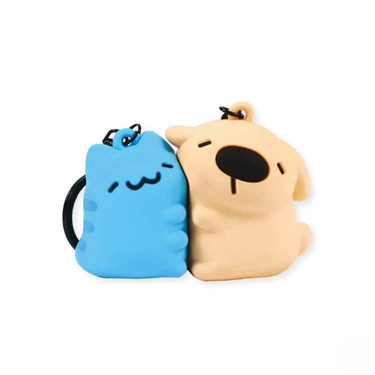 Capoo & Dogdog Magnetic Hug Keychain Set
