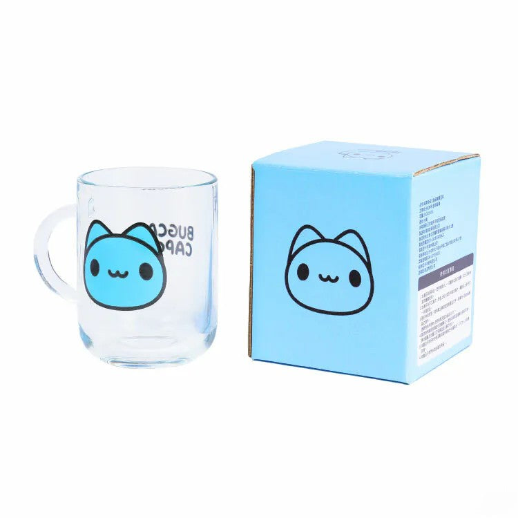 Classic Capoo Big Face Glass Mug