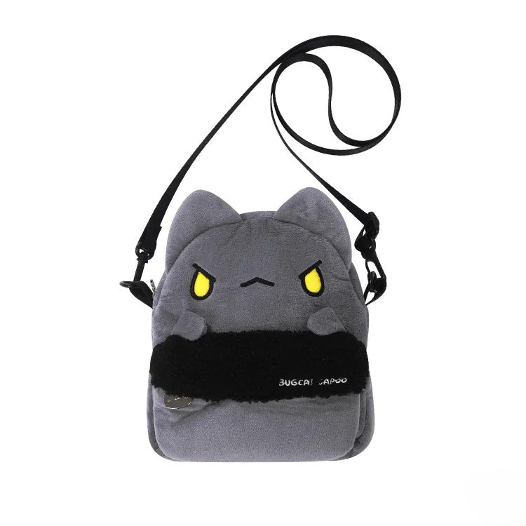 Black Bugcat Fluffy Crossbody Bag