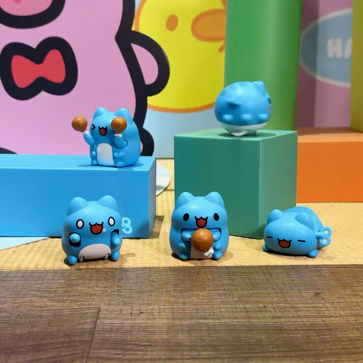 Bugcat Capoo Wind-Up Blind Box Figure Set (Box of 6)