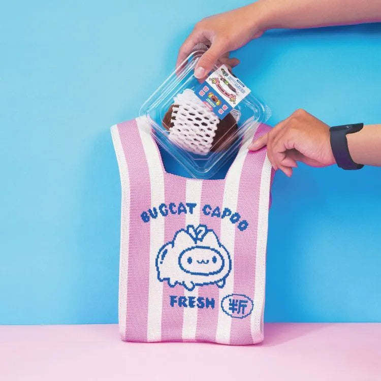 Fresh Apple Capoo Knitted Tote Bag