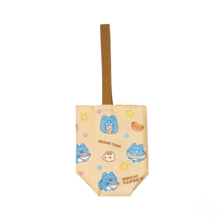 Bugcat Capoo Bubble Milk Tea Reversible Double Cup Carrier