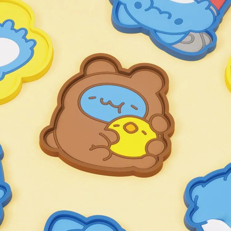 Bugcat Capoo Brown Bear Capoo Hugging Chick Multi-Purpose PVC Tray