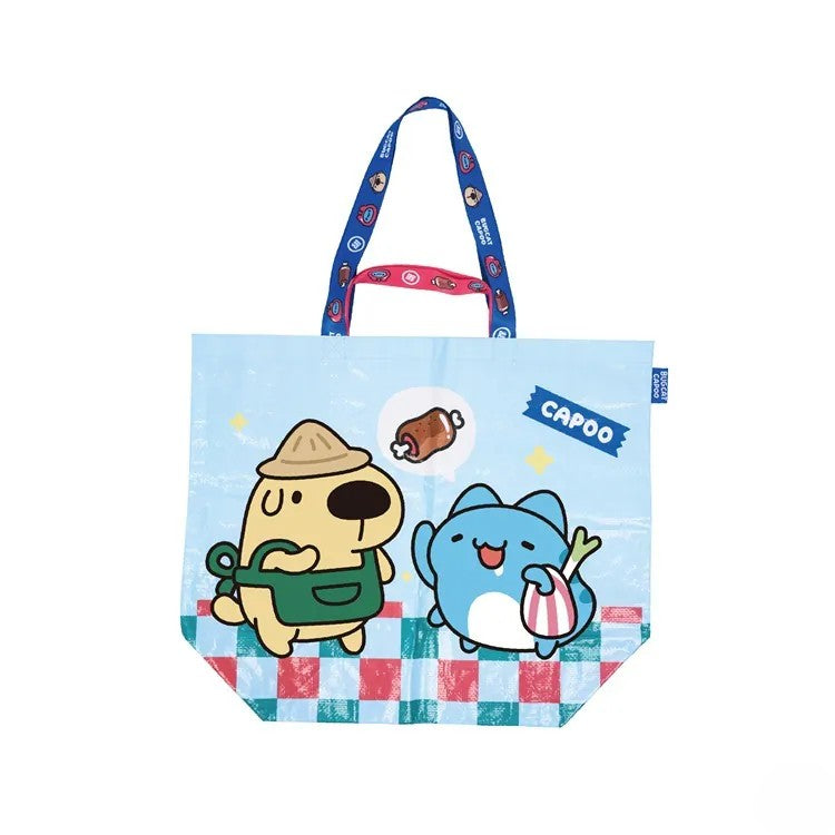 Meat Shopping Capoo Dual-Handle Tote Bag