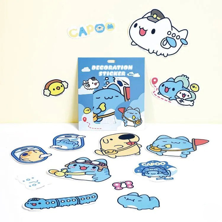 Capoo Travel Sticker Pack