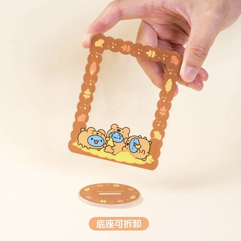 Brown Bear Capoo Autumn Play Card Display Stand