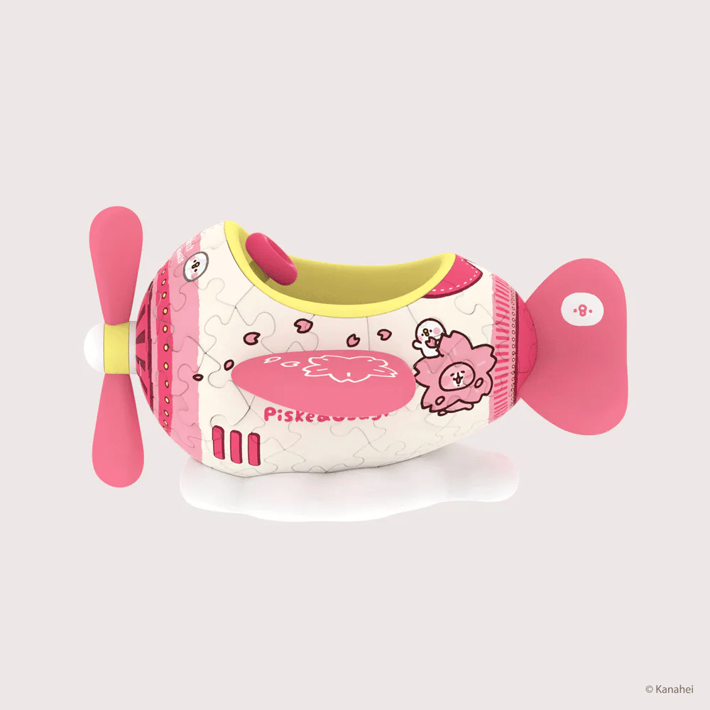 Kanahei's Small Animals Propeller Airplane Puzzle – Sakura (66 Pieces)