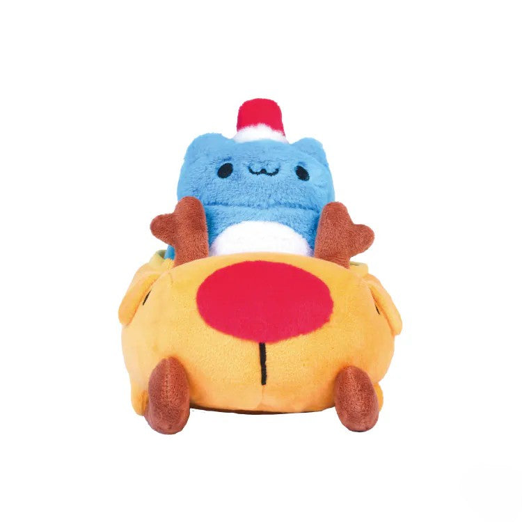 Capoo & Dogdog Christmas Sleigh Plush Set