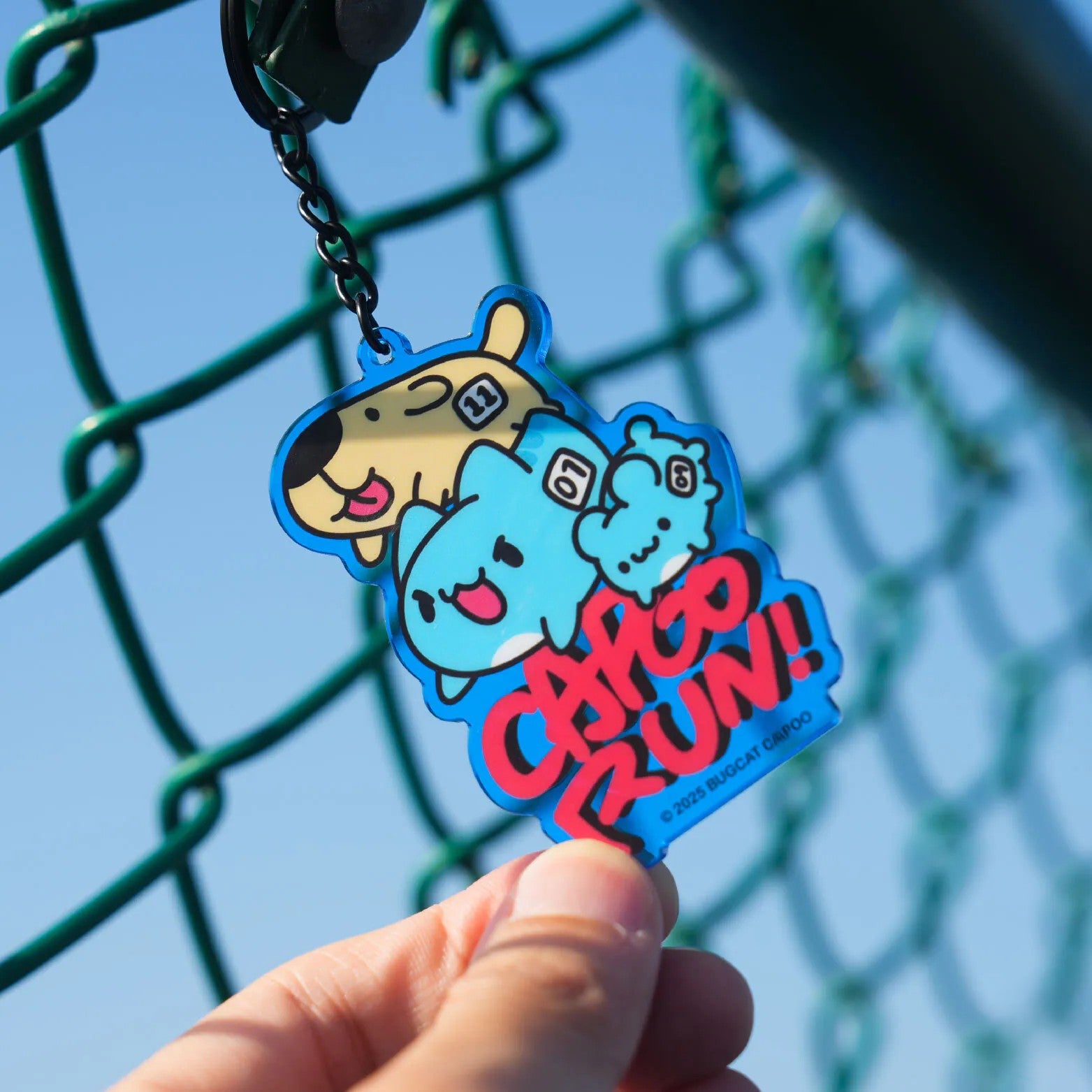 CAPOO RUN Capoo & Dogdog Acrylic Keychain