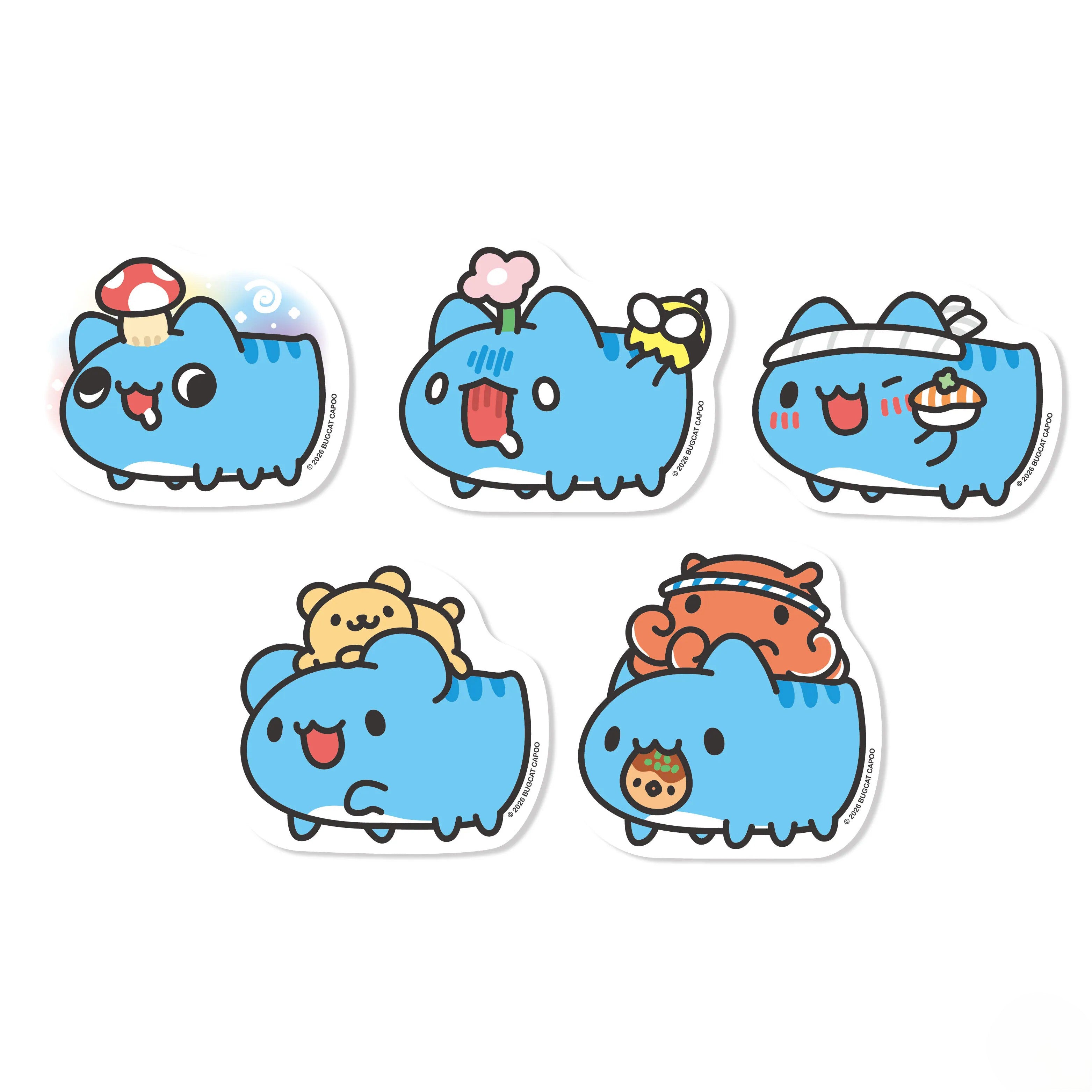Capoo Travel Waterproof & Sunproof Sticker Set – Bugcat Capoo Store