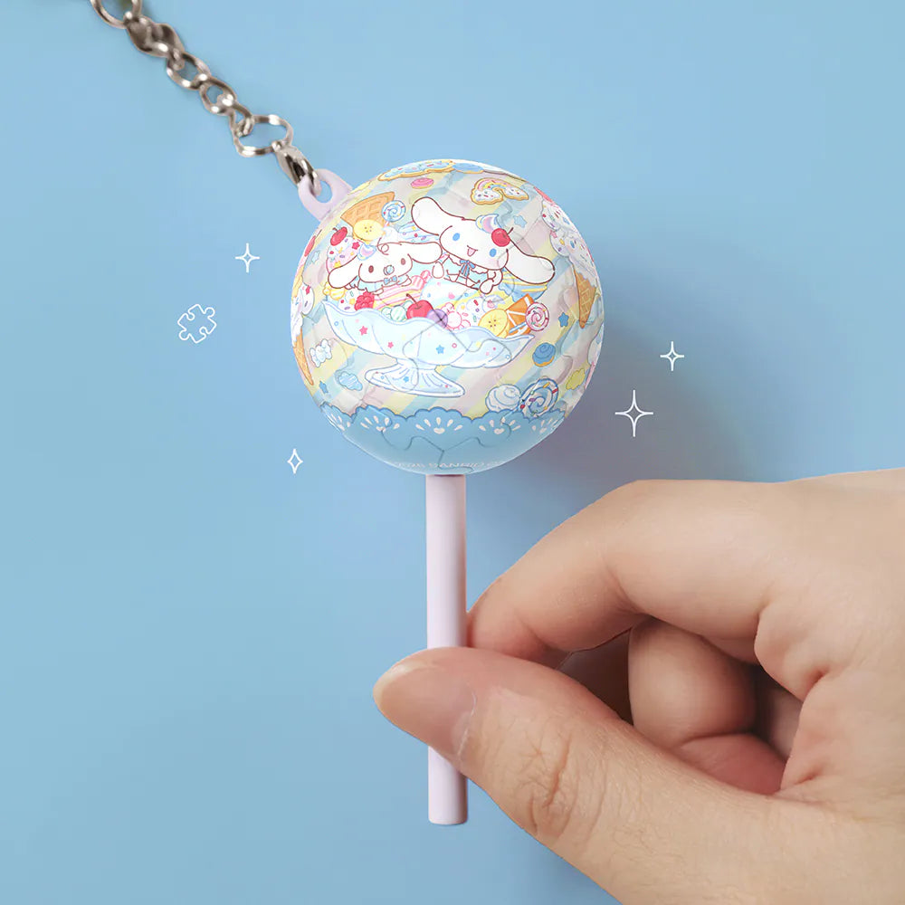 Cinnamoroll Lollipop Puzzle Keychain – Soda Flavor (24 Pieces)