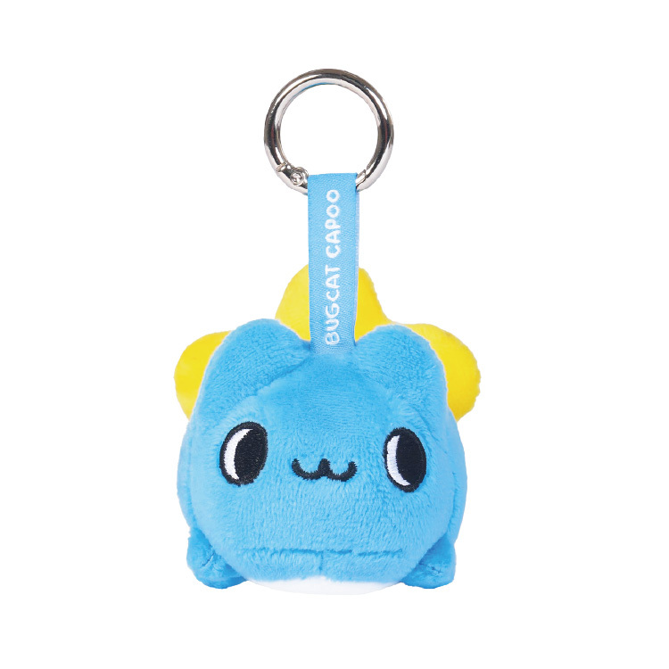 Colgante de peluche magnético Capoo con flor en el trasero