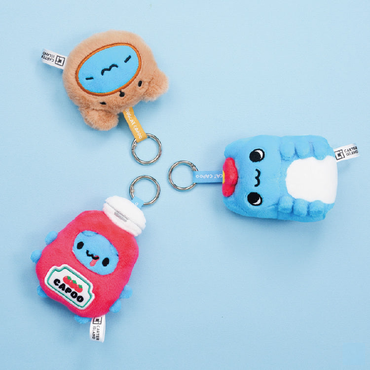 Flower Head Capoo Plush Tape Measure Charm — image 3