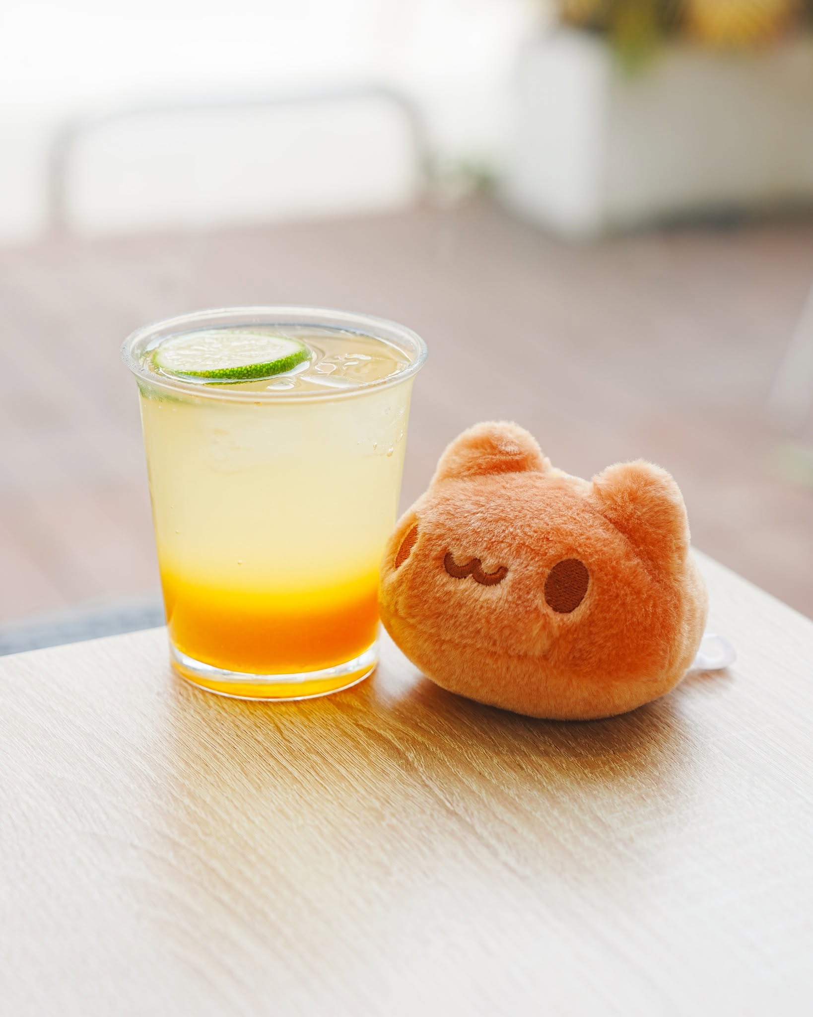 Cat Head Egg Cake Plush Charm