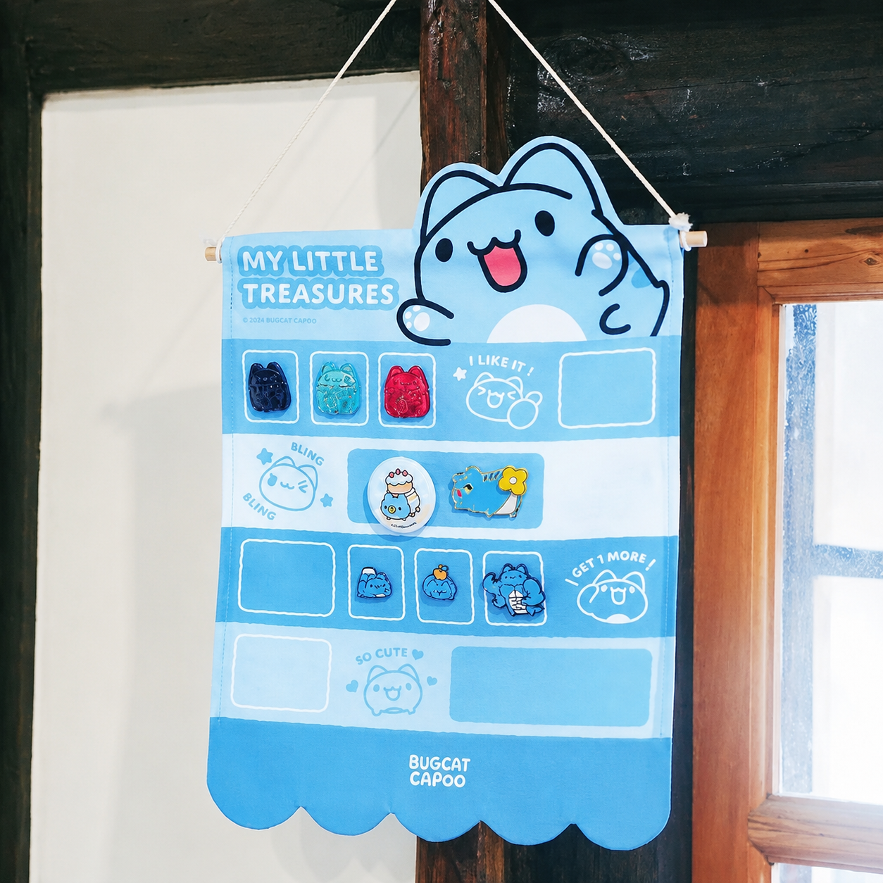 Bugcat Capoo Treasure Pin Display Banner