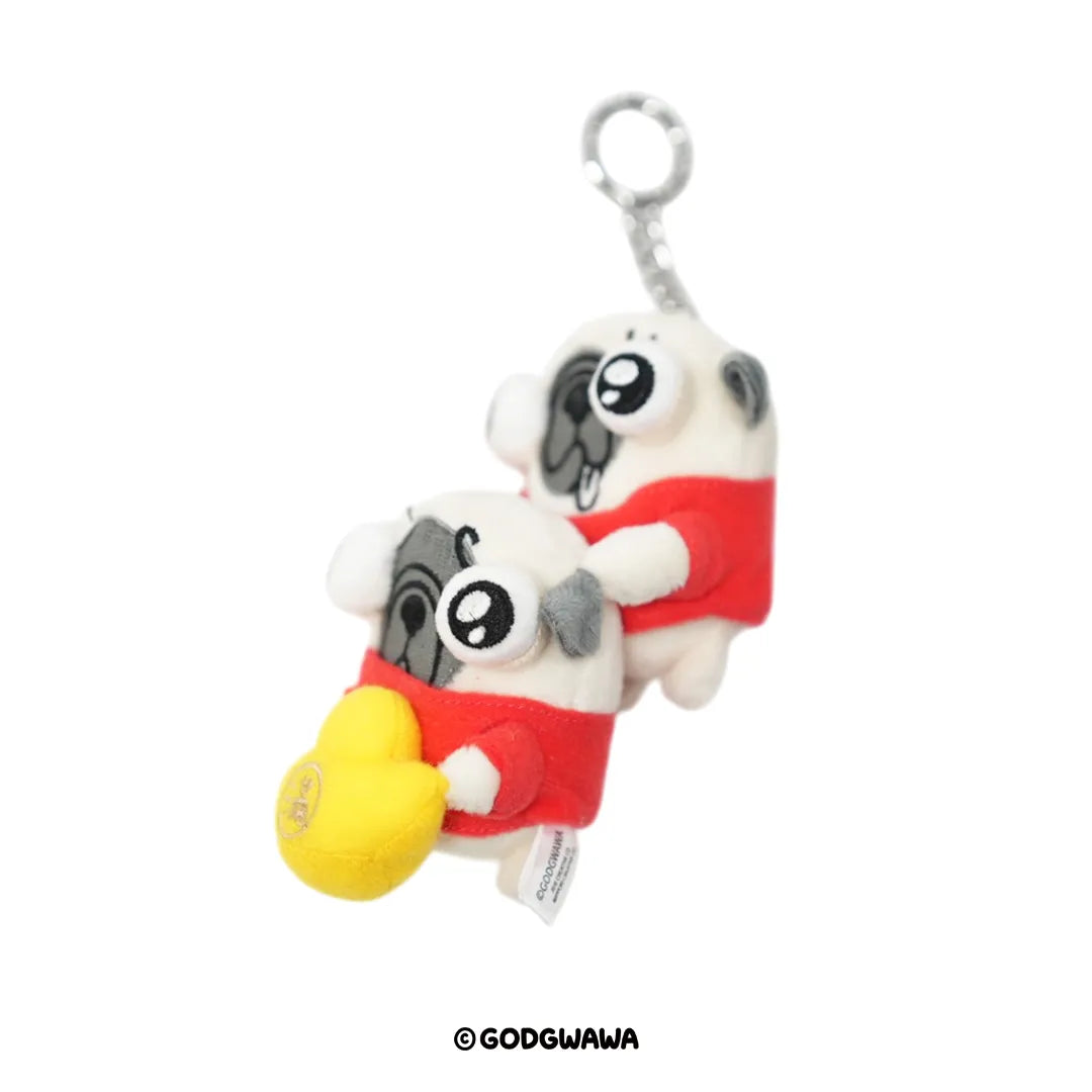 GODGWAWA Lunar New Year “Wealth Coming from All Directions” Double-Chin Plush Charm