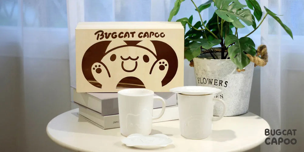 Capoo Classic Cup & Plate Wooden Box Set