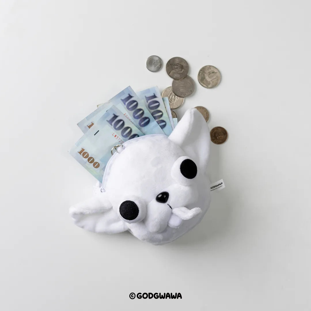 GODGWAWA Retractable Card Holder Coin Pouch