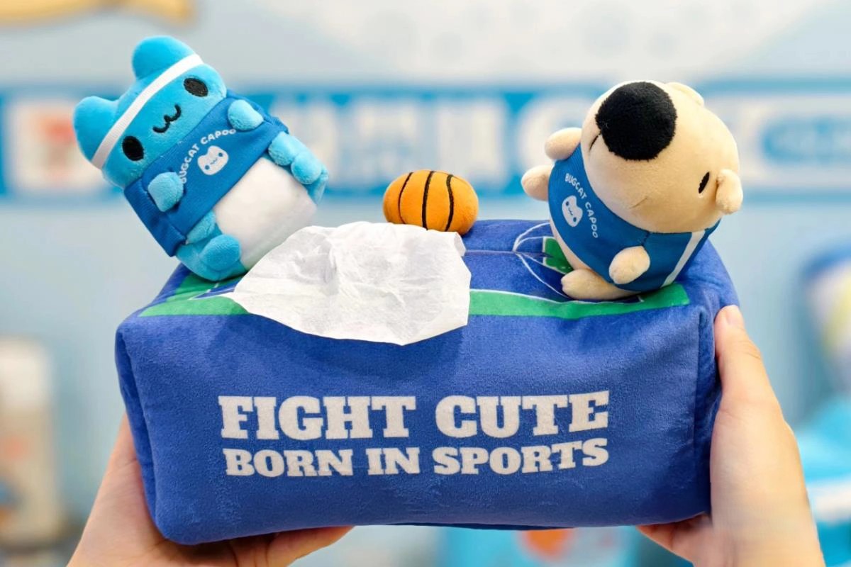 Bugcat Capoo Basketball Court Tissue Box Cover