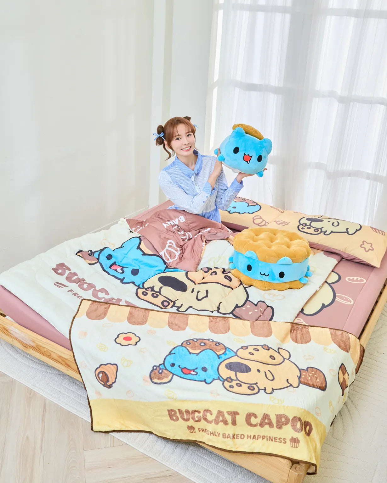 Bugcat Capoo Bedding Set (3-Piece)
