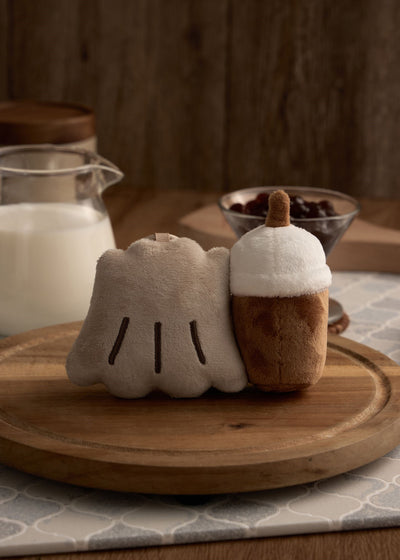 The Butters Canelé Bubble Milk Tea Plush Charm