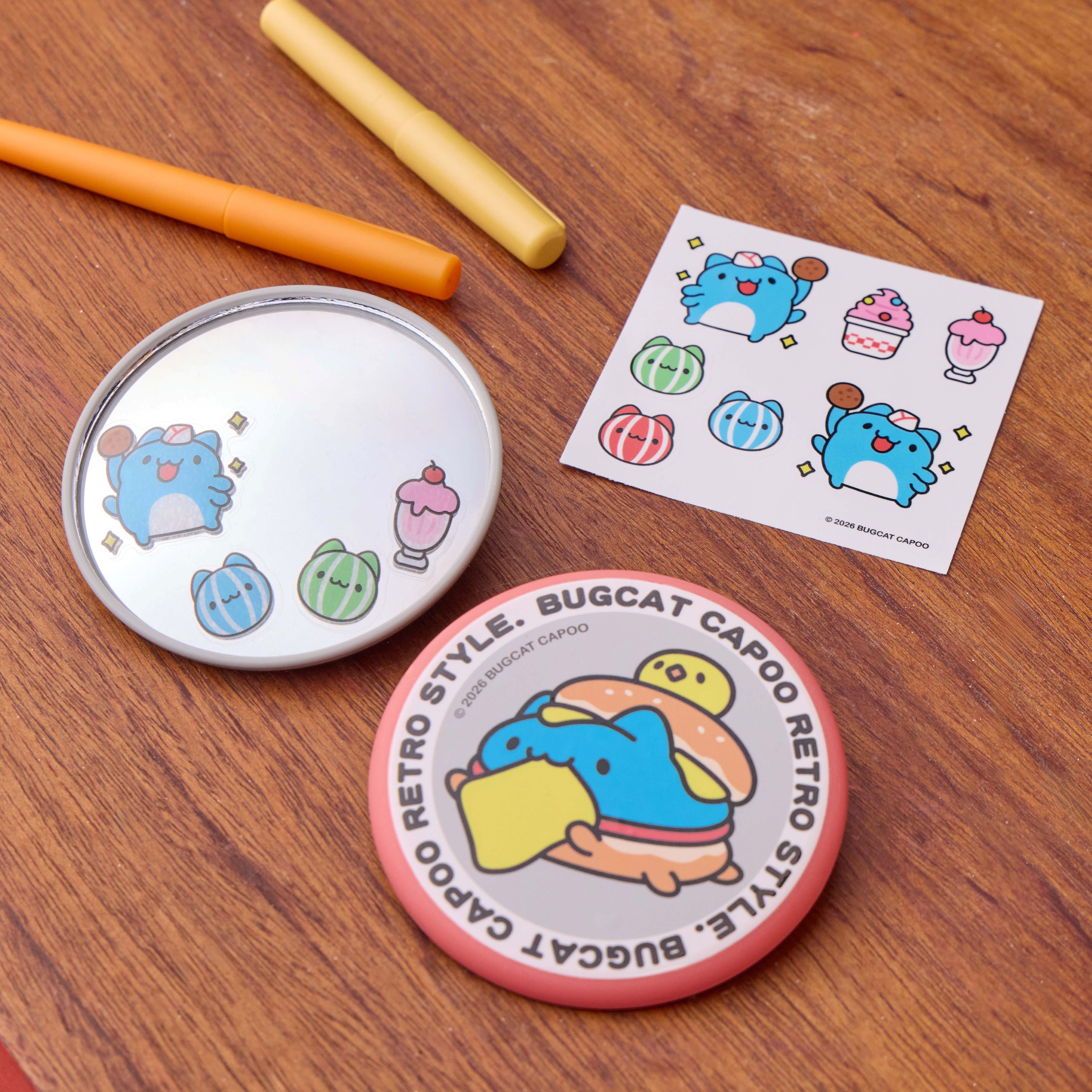 Bugcat Capoo Selfie Convex Mirror (5 Designs, Random)