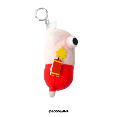 GODGWAWA New Year Top Scholar Victory A-Guan Plush Charm