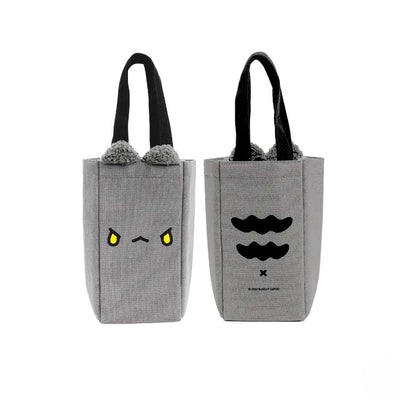 Black Bugcat Fluffy-Eared Thermal Multipurpose Drink Bag