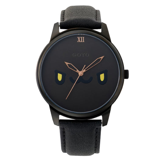 Black Bugcat Edition (42mm, Leather Strap)