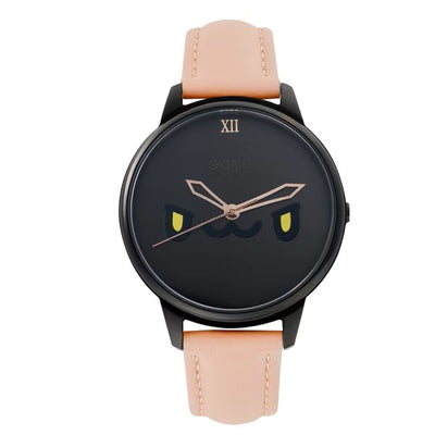 Black Bugcat Edition (37mm, Leather Strap)