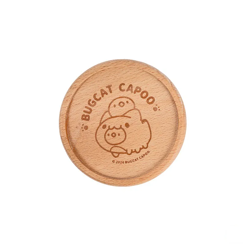 Capoo & Chicks Wooden Coaster 