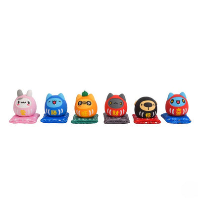 Bugcat Capoo Daruma Blessing Figures – Set of Six
