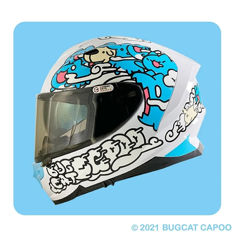 Bugcat Capoo Full Face Helmet(White) – Bugcat Capoo Store