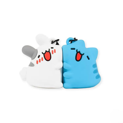 Capoo & Tutu Magnetic Hug Keychain Set