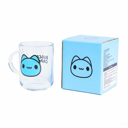 Classic Capoo Big Face Glass Mug