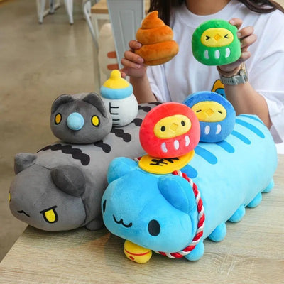 Lucky Capoo Plush Set (Daruma Chick Trio)