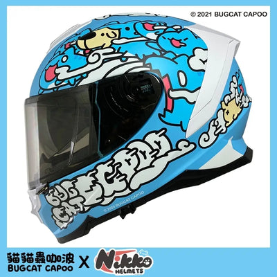 Bugcat Capoo Full Face Helmet(Blue)