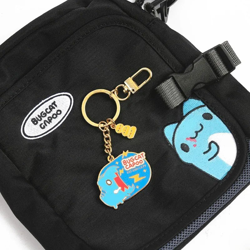 Bugcat Capoo “Can’t Get Enough” Metal Key Ring