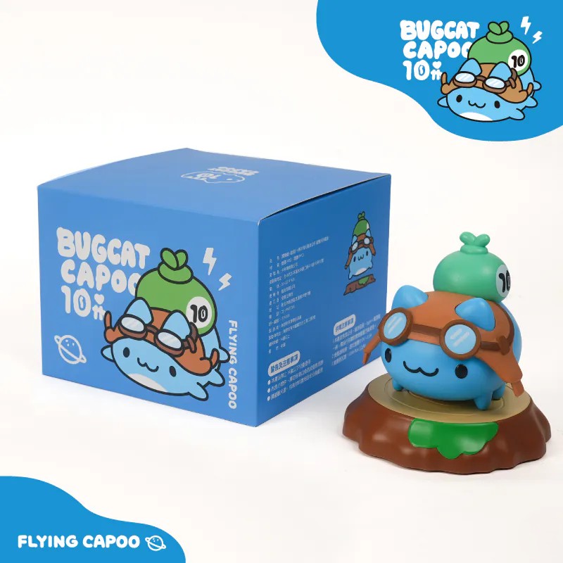 10th Anniversary Flying Capoo Figure - Magnetic Levitation Collector's Edition