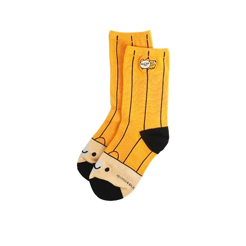 Pencil Bugcat Long Socks