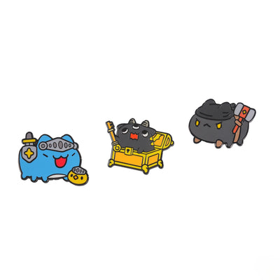 Warrior Capoo & Chicken Metal Badge