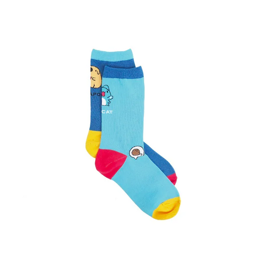 Capoo & Dogdog Asymmetric Long Socks