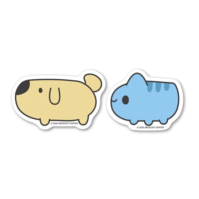 Capoo & Dogdog Weatherproof Stickers