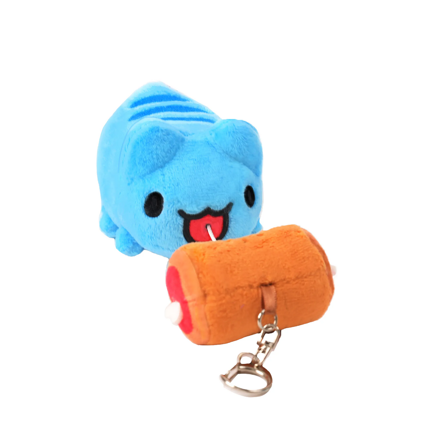 Capoo Eating Meat Pull String Plush Charm