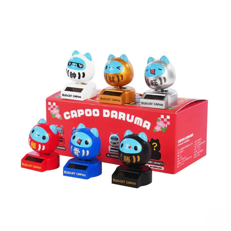 Capoo Daruma Blessing Solar Bobblehead Set (Box of 6)