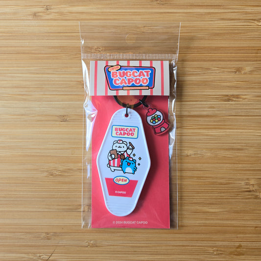 Capoo & Polar Bear American Retro Keychain