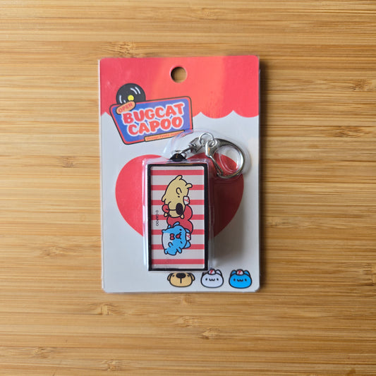 Capoo & Dogdog Retro Lightbox Keychain