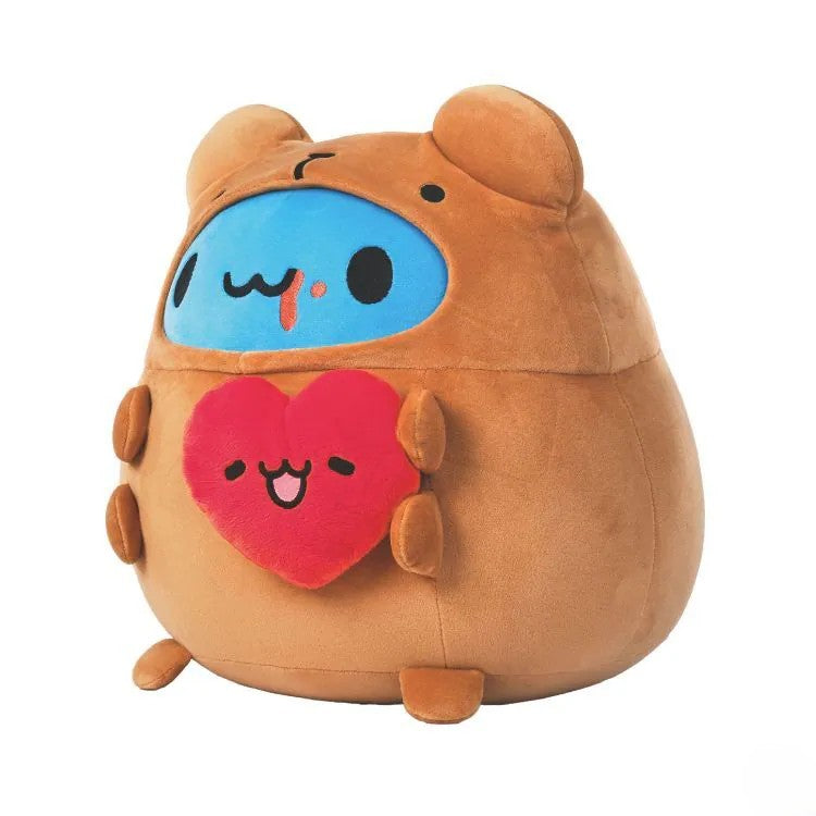 Brown Bear Capoo Holding Heart Plush